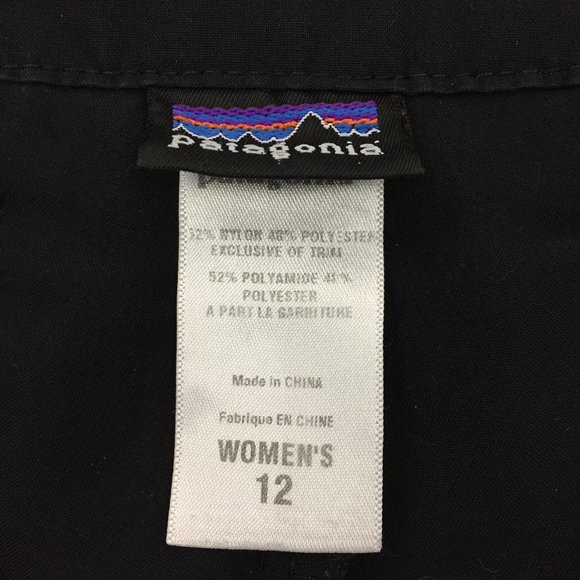 PATAGONIA Black Zip Pockets Active Wear Skorts - Picture 2 of 13